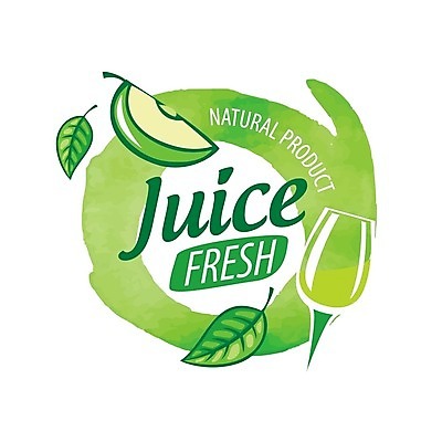 EPS 해외이미지 디자인 백그라운드 잎 일러스트 잔 사람없음 주스 사과 심볼 사과주스 스플래쉬 해외202004 해외202105 해외일러스트 식물 식기 음료 과일 과일주스 파일형식 벡터