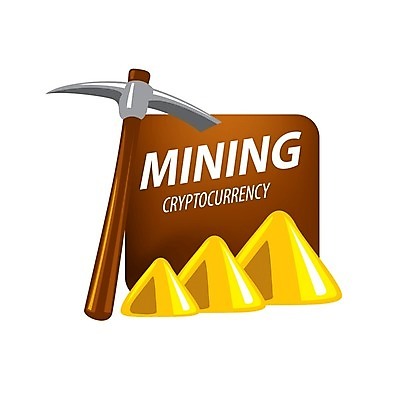 EPS 해외이미지 일러스트 타이포그라피 사람없음 디지털 황금 발굴 심볼 곡괭이 가상화폐 해외202004 해외202105 해외일러스트 문자 돈 파일형식 벡터