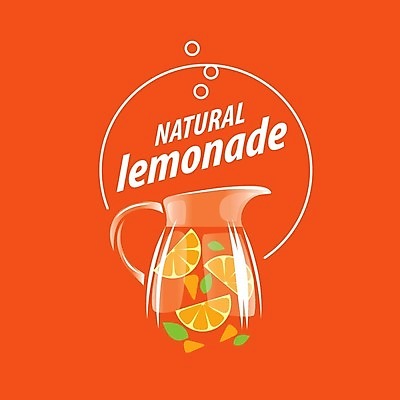 EPS 해외이미지 디자인 백그라운드 잎 일러스트 유리병 사람없음 레몬 레모네이드 심볼 해외202004 해외202105 해외일러스트 식물 과일 병_용기 에이드 파일형식 벡터