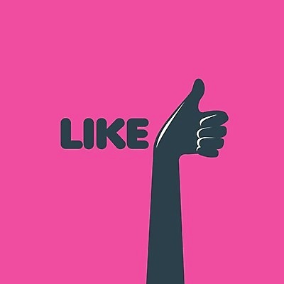 EPS 해외이미지 분홍색 일러스트 사람없음 최고 심볼 손모양 소셜네트워크 좋음 해외202004 해외202105 해외일러스트 모양 컬러 컨셉 파일형식 벡터 손_신체부위