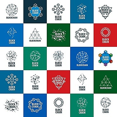 EPS 해외이미지 화살표 선 일러스트 사람없음 빨간색 초록색 파란색 세트 디지털 사각형 점 원형 네트워크 삼각형 연결 심볼 블록체인 해외202004 해외202105 해외일러스트 도형 컬러 금융 파일형식 벡터 4차산업