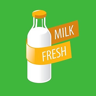 EPS 해외이미지 디자인 일러스트 사람없음 우유 우유병 심볼 해외202004 해외202105 해외일러스트 병_용기 유제품 파일형식 벡터