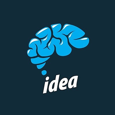 EPS 해외이미지 생각 일러스트 아이디어 창조 사람없음 심볼 뇌 해외202004 해외202105 해외일러스트 컨셉 파일형식 벡터