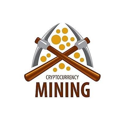 EPS 해외이미지 일러스트 타이포그라피 사람없음 디지털 동전 발굴 심볼 곡괭이 가상화폐 해외202004 해외202105 해외일러스트 문자 돈 파일형식 벡터