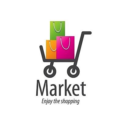 EPS 해외이미지 일러스트 사람없음 쇼핑 쇼핑백 쇼핑카 심볼 해외202004 해외202105 해외일러스트 가방 카트 파일형식 벡터