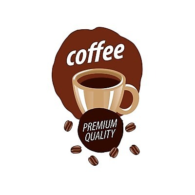 EPS 해외이미지 디자인 커피 백그라운드 일러스트 사람없음 갈색 머그컵 원두 커피잔 심볼 해외202004 해외202105 해외일러스트 음료 컬러 잔 컵 파일형식 벡터