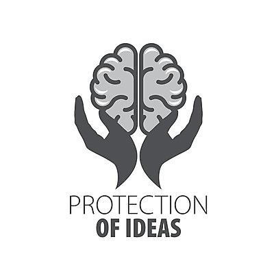 EPS 해외이미지 생각 일러스트 사람없음 심볼 뇌 손모양 해외202004 해외202105 해외일러스트 모양 파일형식 벡터 손_신체부위