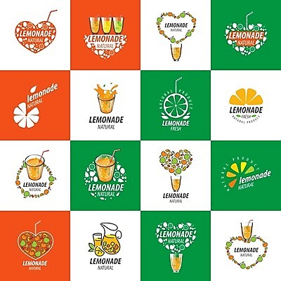 EPS 해외이미지 디자인 백그라운드 잎 과일 일러스트 잔 빨대 사람없음 세트 주스 하트 레몬 레모네이드 심볼 해외202004 해외202105 해외일러스트 모양 식물 식기 음료 에이드 파일형식 벡터