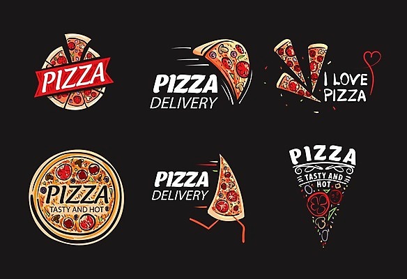 EPS 해외이미지 리본 일러스트 피자 사람없음 세트 달리기 하트 원형 심볼 피자배달 피자조각 해외202004 해외202105 해외일러스트 모양 도형 조각 모션 패스트푸드 서양음식 배송 파일형식 벡터