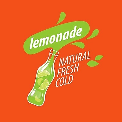 EPS 해외이미지 디자인 음료 백그라운드 잎 일러스트 사람없음 레몬 레모네이드 심볼 음료수병 해외202004 해외202105 해외일러스트 식물 과일 에이드 병_담는 파일형식 벡터
