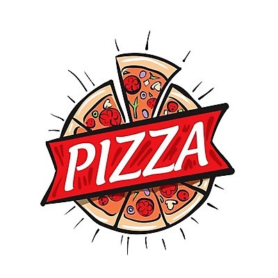 EPS 해외이미지 리본 일러스트 피자 사람없음 심볼 피자조각 해외202004 해외202105 해외일러스트 조각 패스트푸드 서양음식 파일형식 벡터