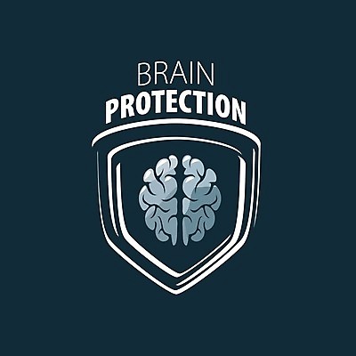 EPS 해외이미지 생각 일러스트 사람없음 수비 심볼 뇌 방패모양 해외202004 해외202105 해외일러스트 모양 모션 방패 파일형식 벡터