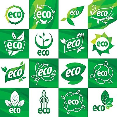 EPS 해외이미지 식물 잎 일러스트 사람없음 초록색 세트 원형 그린에너지 심볼 에코 친환경 해외202004 해외202105 해외일러스트 도형 컬러 환경 에너지 파일형식 벡터