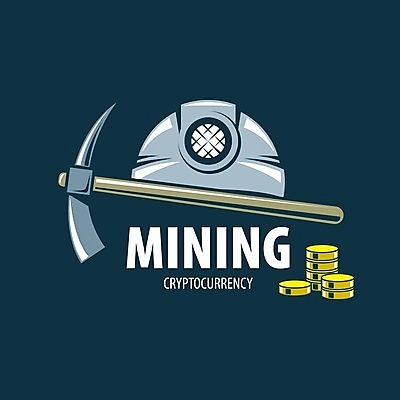 EPS 해외이미지 일러스트 타이포그라피 사람없음 디지털 동전 안전모 남색 발굴 심볼 곡괭이 동전탑 가상화폐 해외202004 해외202105 해외일러스트 문자 컬러 돈 쌓기 헬멧 안전장비 파일형식 벡터