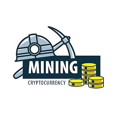 EPS 해외이미지 일러스트 타이포그라피 사람없음 디지털 동전 안전모 발굴 심볼 곡괭이 동전탑 가상화폐 해외202004 해외202105 해외일러스트 문자 돈 쌓기 헬멧 안전장비 파일형식 벡터