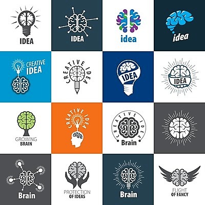 EPS 해외이미지 생각 날개 일러스트 전구 아이디어 창조 사람없음 연필 회로판 심볼 얼굴모양 뇌 손모양 나무모양 해외202004 해외202105 해외일러스트 모양 얼굴 컨셉 학용품 필기구 파일형식 벡터 손_신체부위