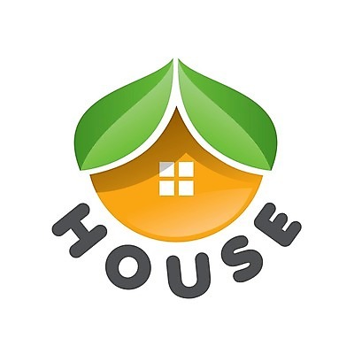 EPS 해외이미지 일러스트 주택 사람없음 심볼 나뭇잎모양 집모양 해외202004 해외202105 해외일러스트 모양 나뭇잎 건물 파일형식 벡터