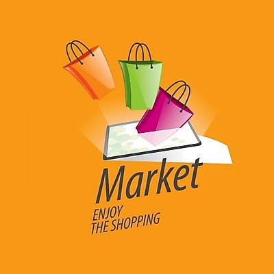 EPS 해외이미지 일러스트 사람없음 쇼핑 태블릿 쇼핑백 심볼 온라인쇼핑 모바일쇼핑 해외202004 나오기 해외202105 해외일러스트 가방 모션 전자제품 스마트기기 온라인 파일형식 벡터