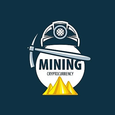 EPS 해외이미지 일러스트 타이포그라피 사람없음 디지털 황금 안전모 남색 발굴 심볼 곡괭이 가상화폐 해외202004 해외202105 해외일러스트 문자 컬러 돈 헬멧 안전장비 파일형식 벡터