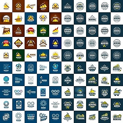 EPS 해외이미지 일러스트 그래프 타이포그라피 사람없음 세트 디지털 동전 수레 황금 회로판 안전모 발굴 심볼 톱니바퀴 곡괭이 동전탑 가상화폐 해외202004 해외202105 해외일러스트 문자 돈 쌓기 카트 헬멧 안전장비 파일형식 벡터