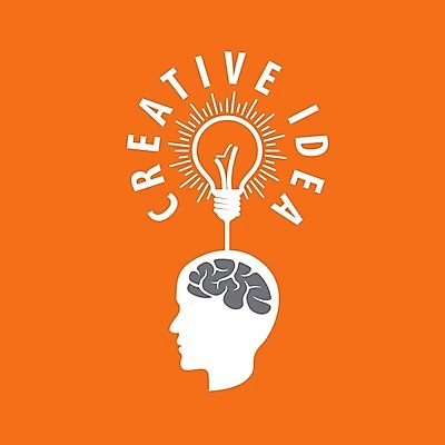 EPS 해외이미지 생각 일러스트 전구 아이디어 창조 사람없음 연결 심볼 얼굴모양 뇌 해외202004 해외202105 해외일러스트 모양 얼굴 컨셉 파일형식 벡터