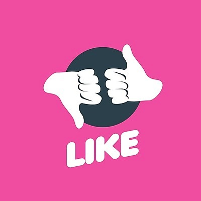 EPS 해외이미지 분홍색 일러스트 사람없음 최고 원형 심볼 손모양 반대 찬성 소셜네트워크 싫은 좋음 해외202004 해외202105 해외일러스트 모양 도형 컬러 컨셉 파일형식 벡터 손_신체부위