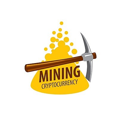 EPS 해외이미지 일러스트 타이포그라피 사람없음 디지털 황금 발굴 심볼 곡괭이 가상화폐 해외202004 해외202105 해외일러스트 문자 돈 파일형식 벡터