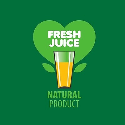 EPS 해외이미지 디자인 백그라운드 잎 일러스트 잔 사람없음 주스 하트 과일주스 심볼 해외202004 해외202105 해외일러스트 모양 식물 식기 음료 과일 파일형식 벡터