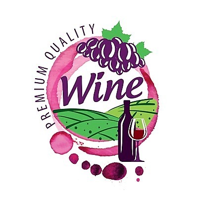 EPS 해외이미지 와인잔 일러스트 포도 사람없음 와인 레드와인 심볼 와인병 번짐 포도잎 해외202004 해외202105 해외일러스트 잎 술잔 과일 병_용기 주류 파일형식 벡터 효과