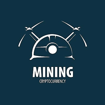 EPS 해외이미지 일러스트 타이포그라피 사람없음 디지털 안전모 남색 발굴 심볼 곡괭이 가상화폐 해외202004 해외202105 해외일러스트 문자 컬러 돈 헬멧 안전장비 파일형식 벡터