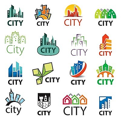 EPS 해외이미지 일러스트 빌딩 사람없음 건물 세트 도시 심볼 입체 집모양 해외202004 해외202105 해외일러스트 모양 건축물 파일형식 벡터