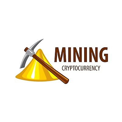 EPS 해외이미지 일러스트 타이포그라피 사람없음 디지털 황금 발굴 심볼 곡괭이 가상화폐 해외202004 해외202105 해외일러스트 문자 돈 파일형식 벡터