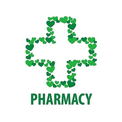 EPS 해외이미지 컨셉 십자가 일러스트 추상 사람없음 초록색 하트 약국 심볼 십자모양 해외202004 해외202105 해외일러스트 모양 컬러 무늬 의학 십자 파일형식 벡터