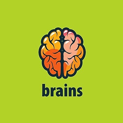 EPS 해외이미지 생각 일러스트 사람없음 심볼 뇌 해외202004 해외202105 해외일러스트 파일형식 벡터