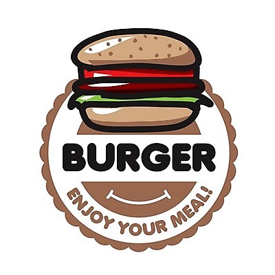 EPS 해외이미지 일러스트 사람없음 햄버거 원형 심볼 햄버거가게 해외202004 해외202105 해외일러스트 도형 패스트푸드 식당 파일형식 벡터