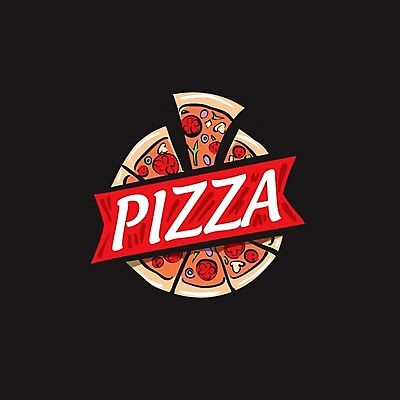 EPS 해외이미지 리본 일러스트 피자 사람없음 심볼 피자조각 해외202004 해외202105 해외일러스트 조각 패스트푸드 서양음식 파일형식 벡터