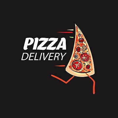 EPS 해외이미지 일러스트 피자 사람없음 달리기 심볼 피자배달 피자조각 해외202004 해외202105 해외일러스트 조각 모션 패스트푸드 서양음식 배송 파일형식 벡터
