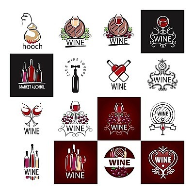 EPS 해외이미지 와인잔 일러스트 주류 사람없음 세트 와인 하트 원형 레드와인 화이트와인 심볼 와인병 겹침 샴페인병 오크통 핸드메이드 해외202004 해외202105 해외일러스트 모양 도형 음료 술잔 술병 병_용기 샴페인 파일형식 벡터