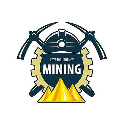 EPS 해외이미지 일러스트 타이포그라피 사람없음 디지털 황금 안전모 발굴 심볼 톱니바퀴 곡괭이 가상화폐 해외202004 해외202105 해외일러스트 문자 돈 헬멧 안전장비 파일형식 벡터