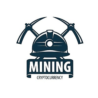 EPS 해외이미지 리본 일러스트 타이포그라피 사람없음 디지털 안전모 발굴 심볼 곡괭이 가상화폐 해외202004 해외202105 해외일러스트 문자 돈 헬멧 안전장비 파일형식 벡터