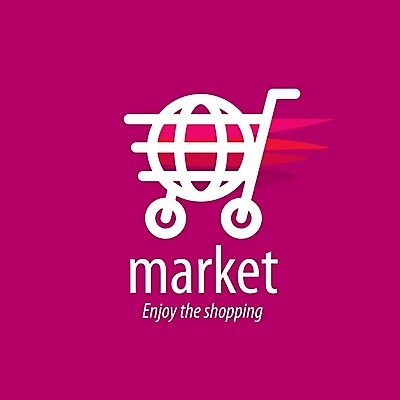 EPS 해외이미지 일러스트 사람없음 쇼핑 보라색 쇼핑카 심볼 지구모양 해외202004 해외202105 해외일러스트 모양 지구 컬러 카트 파일형식 벡터