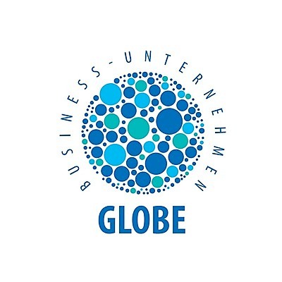 EPS 해외이미지 디자인 일러스트 비즈니스 사람없음 파란색 물방울무늬 원형 심볼 해외202004 해외202105 해외일러스트 도형 컬러 무늬 파일형식 벡터