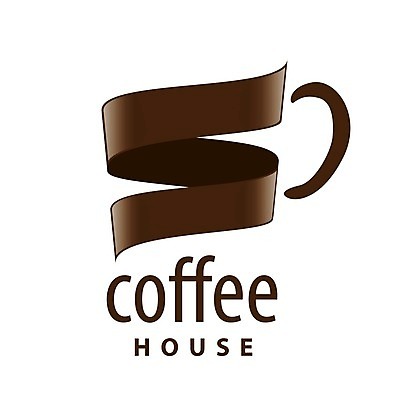 EPS 해외이미지 디자인 리본 커피 백그라운드 일러스트 사람없음 카페 커피잔 심볼 해외202004 해외202105 해외일러스트 음료 잔 상점 파일형식 벡터