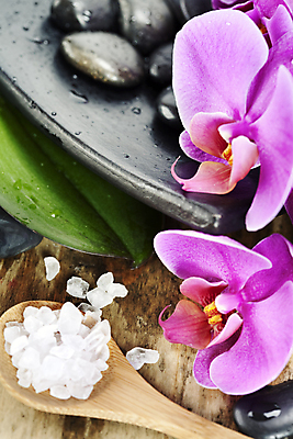 포토 JPG 해외이미지 잎 사람없음 숟가락 스파 조약돌 스파용품 아로마테라피 난초꽃 입욕소금 해외202004 해외포토 식물 꽃 수저 돌_바위 미용용품 난초 오브젝트 소금 테라피 파일형식