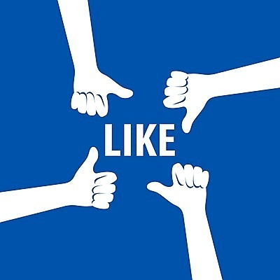 EPS 해외이미지 일러스트 사람없음 파란색 최고 심볼 손모양 소셜네트워크 좋음 해외202004 해외202105 해외일러스트 모양 컬러 컨셉 파일형식 벡터 손_신체부위