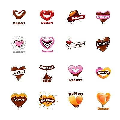 EPS 해외이미지 디자인 일러스트 디저트 사랑 사람없음 세트 초콜릿 하트 달콤 심볼 해외202004 해외202105 해외일러스트 모양 감정 음식 맛 파일형식 벡터
