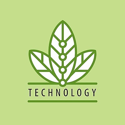 EPS 해외이미지 잎 일러스트 비즈니스 기술 사람없음 초록색 심볼 해외202004 해외202105 해외일러스트 식물 컬러 파일형식 벡터