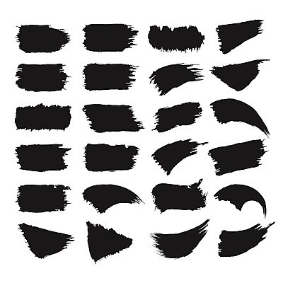 EPS 해외이미지 디자인 일러스트 붓터치 사람없음 검은색 질감 그런지 국경 해외202004 해외202105 해외일러스트 컬러 파일형식 벡터