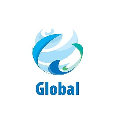 EPS 해외이미지 일러스트 비즈니스 추상 사람없음 파란색 글로벌 원형 심볼 해외202004 해외202105 해외일러스트 도형 컬러 무늬 파일형식 벡터