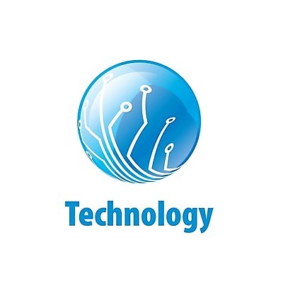 EPS 해외이미지 일러스트 비즈니스 기술 사람없음 파란색 원형 회로판 심볼 해외202004 해외202105 해외일러스트 도형 컬러 파일형식 벡터